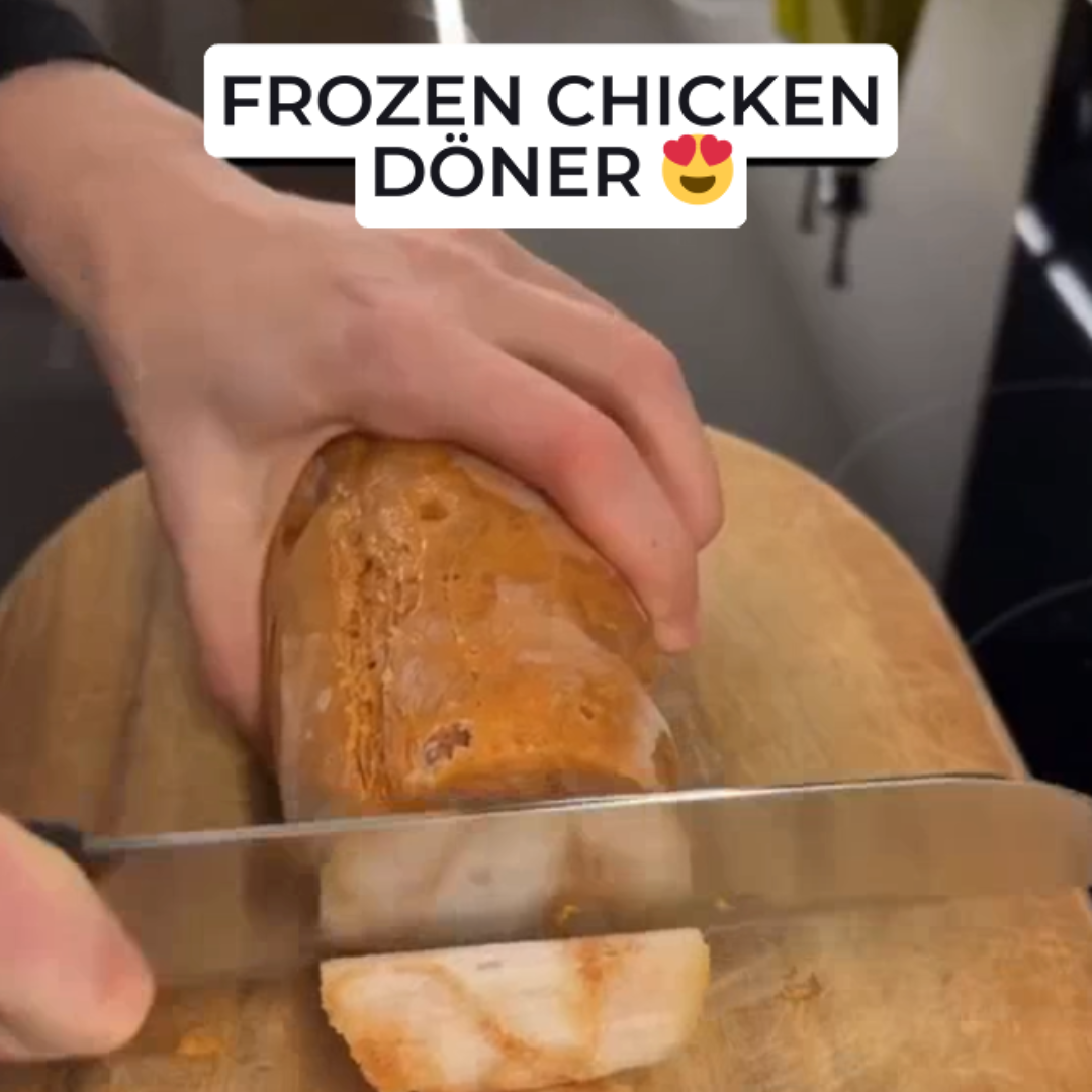 🔥 Homemade Frozen Chicken Döner with Baharat Chicken Shish Seasoning